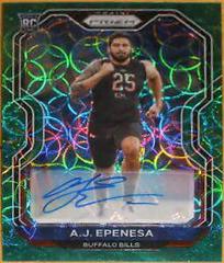 A. J. Epenesa [Autograph Green Scope] Football Cards 2020 Panini Prizm Prices