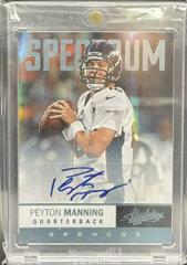 Peyton Manning [Spectrum Platinum Autograph] #42 Football Cards 2012 Panini Absolute Prices