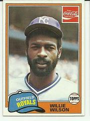 Willie Wilson #11 Baseball Cards 1981 Coca Cola Prices
