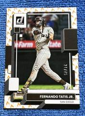 Fernando Tatis Jr. [SP On Fire Emoji] #82 Baseball Cards 2022 Panini Donruss Prices