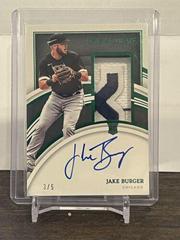Jake Burger [Patch Autograph Green] #107 Baseball Cards 2022 Panini Immaculate Prices