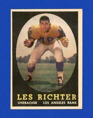 Les Richter #105 Football Cards 1958 Topps Prices