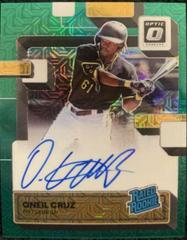 Oneil Cruz [Purple Mojo] #RRS-OC Baseball Cards 2022 Panini Donruss Optic Rated Rookie Signatures Prices