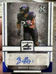 Breece Hall [Navy] Football Cards 2022 Leaf Ultimate Draft Autographs Prices