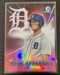 Jace Jung [Red] #HA-10 Baseball Cards 2022 Bowman Draft Heir Apparent Prices