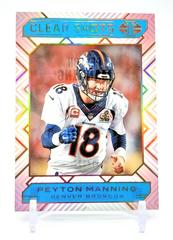 Peyton Manning [Light Blue] Football Cards 2020 Panini Illusions Clear Shots Prices