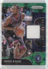 Andrew Wiggins [Green Ice] Basketball Cards 2019 Panini Prizm Sensational Swatches Prices