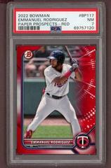 Emmanuel Rodriguez [Red] #BP-117 Baseball Cards 2022 Bowman Paper Prospects Prices