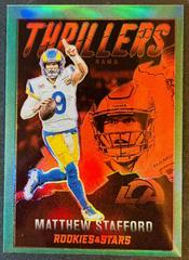 Matthew Stafford [Green] #TH-9 Football Cards 2022 Panini Rookies & Stars Thrillers Prices
