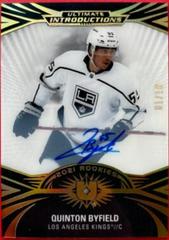 Quinton Byfield [Black Autograph] Hockey Cards 2021 Ultimate Collection Introductions Autographs Prices