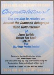 Jason Varitek [Gold] #ADR-JV Baseball Cards 2023 Topps Pristine Around the Diamond Autograph Relic Prices