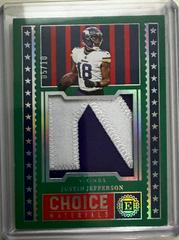 Justin Jefferson [Emerald] #CHM-30 Football Cards 2022 Panini Encased Choice Materials Prices