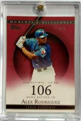 Alex Rodriguez #28 Baseball Cards 2007 Topps Moments & Milestones Prices