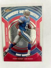 Calvin Johnson Football Cards 2007 Topps Finest Moments Prices