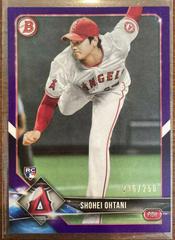 Shohei Ohtani [Purple] #49 Baseball Cards 2018 Bowman Prices