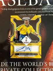 Roberto Carlos [Choice Gold] Soccer Cards 2022 Panini Prizm World Cup Signatures Prices