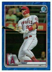 Mike Trout [Blue Refractor] Baseball Cards 2020 Bowman Chrome Prices