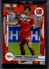 Genki Haraguchi [Orange Refractor] #16 Soccer Cards 2021 Stadium Club Chrome Bundesliga Prices