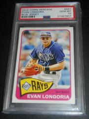 Evan Longoria [Blue Jersey] #461 Baseball Cards 2014 Topps Heritage Prices