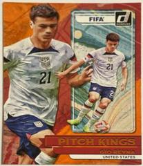 Gio Reyna [Orange] #25 Soccer Cards 2022 Panini Donruss Pitch Kings Prices