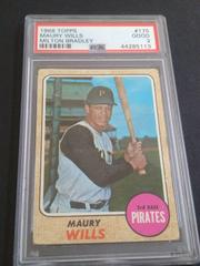 Maury Wills Baseball Cards 1968 Topps Milton Bradley Prices
