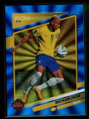 Richarlison [Blue Laser] Soccer Cards 2021 Panini Donruss Road to Qatar Prices