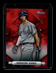 Spencer Jones [Red] #BSP-75 Baseball Cards 2023 Bowman Sterling Prices