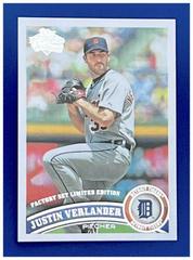 Justin Verlander Baseball Cards 2011 Topps Diamond Anniversary Factory Set Limited Edition Prices