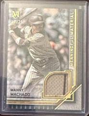 Manny Machado [Gold] Baseball Cards 2023 Topps Museum Collection Meaningful Materials Relics Prices