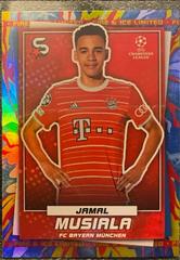 Jamal Musiala [Fire & Ice] Soccer Cards 2022 Topps UEFA Superstars Prices
