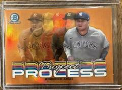Roderick Arias [Orange] Baseball Cards 2023 Bowman Chrome Prospect Process Prices