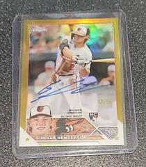 Gunnar Henderson [Gold] #RA-GHE Baseball Cards 2023 Topps Chrome Rookie Autographs Prices