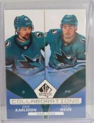 Erik Karlsson, Timo Meier Hockey Cards 2022 SP Authentic Collaborations Prices