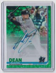 Austin Dean [Green Refractor] #RA-AD Baseball Cards 2019 Topps Chrome Rookie Autographs Prices