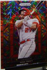 Mike Trout [Red Velocity Prizm] #SG-5 Baseball Cards 2022 Panini Prizm Stained Glass Prices