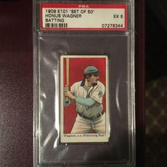 Honus Wagner [Batting] Baseball Cards 1909 E101 Set of 50 Prices