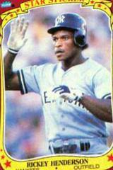 Rickey Henderson #53 Baseball Cards 1986 Fleer Star Stickers Prices