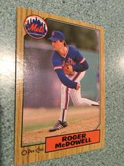 Roger McDowell #185 Baseball Cards 1987 O Pee Chee Prices