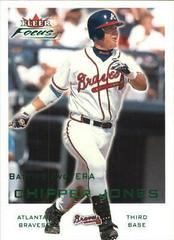 Chipper Jones [Green] #130 Baseball Cards 2001 Fleer Focus Prices