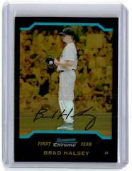 Brad Halsey [Gold Refractor] Baseball Cards 2004 Bowman Chrome Draft Picks Prices