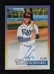 Carlos Colmenarez [Refractor] #93PA-CC Baseball Cards 2021 Bowman Heritage Chrome Prospect Autographs Prices