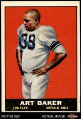 Art Baker #163 Football Cards 1961 Topps Prices