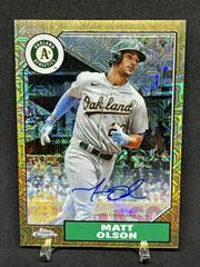 Matt Olson [Autograph] #T87C-51 Baseball Cards 2022 Topps Silver Pack 1987 Chrome Prices