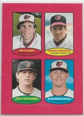 Jim Palmer, Brooks Robinson, Adley Rutschman, Ryan Mountcastle [Red] Baseball Cards 2023 Topps Heritage 1974 Stamps Prices