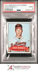 Dave McNally [Hand Cut] Baseball Cards 1971 Bazooka No Number Prices