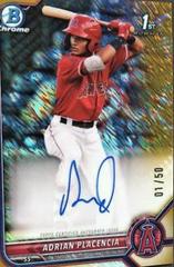 Adrian Placencia [Gold Shimmer Refractor] #CPA-APA Baseball Cards 2022 Bowman Chrome Prospect Autographs Prices