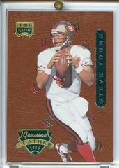 Steve Young [Accent] Football Cards 1996 Playoff Contenders Leather Prices