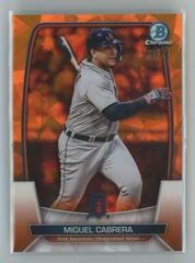 Miguel Cabrera [Orange] #12 Baseball Cards 2023 Bowman Chrome Sapphire Prices