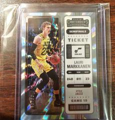 Lauri Markkanen [The Finals] Basketball Cards 2022 Panini Contenders Prices