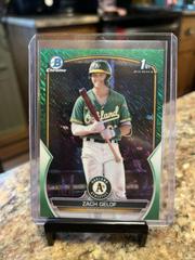 Zack Gelof [Green Shimmer] Baseball Cards 2023 Bowman Chrome Prospects Prices